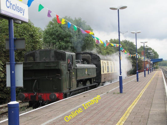 Photo 6x4 The train now leaving Cholsey The pannier tank engine leaving C c2010