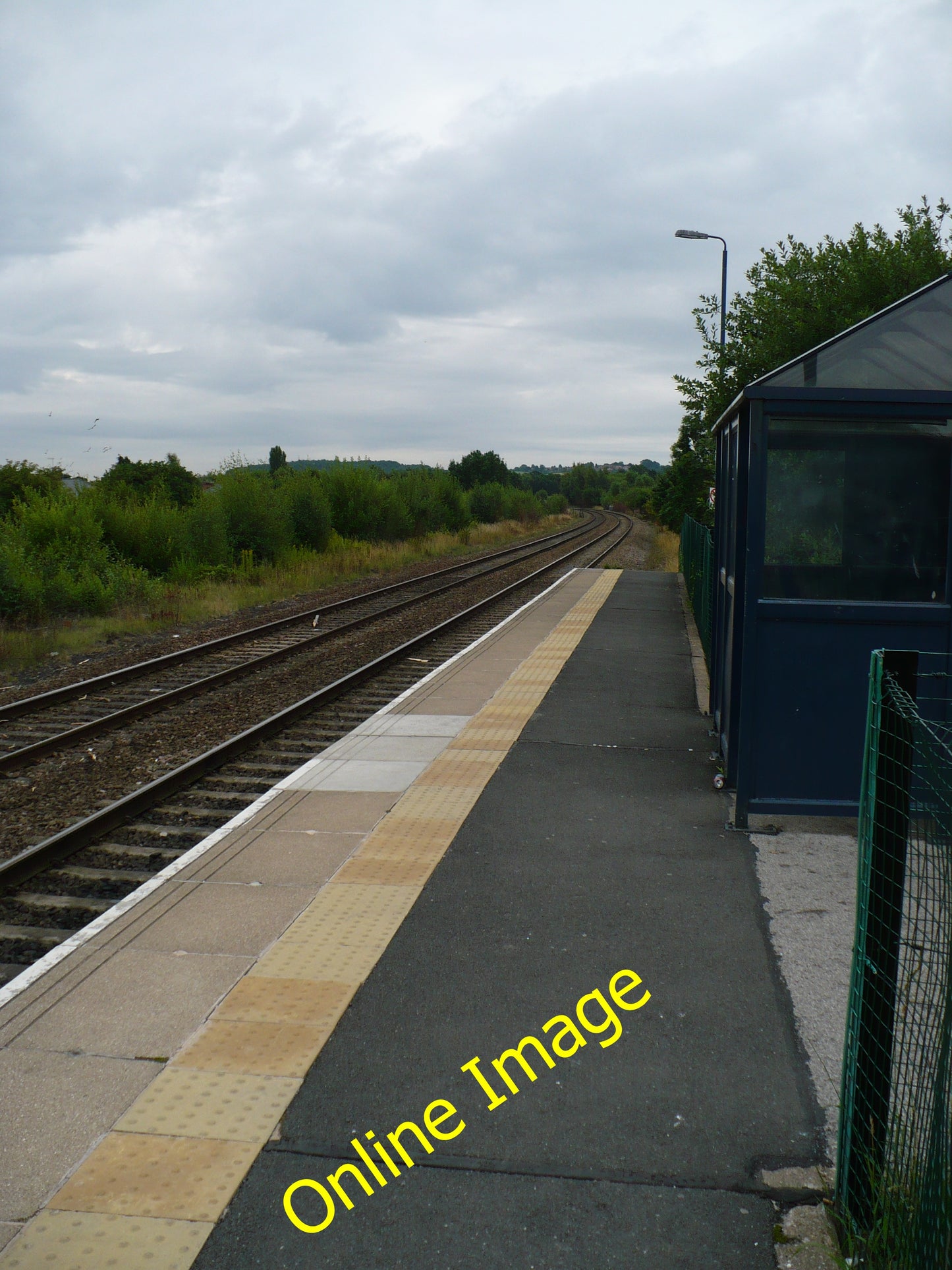 Photo 6x4 Langley Mill Station Heanor Looking south from the north-bound  c2010