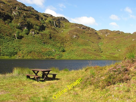 Photo 6x4 Corran Lochan Carrick Castle Picnic table by the lochan. I expe c2010