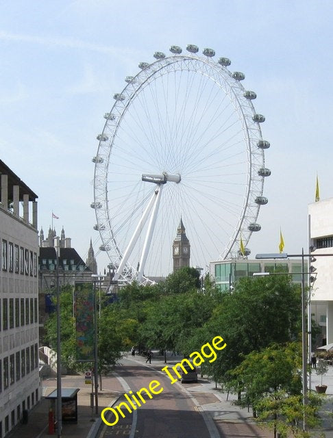 Photo 6x4 Big Ben through the London Eye This unusual shot taken from the c2010