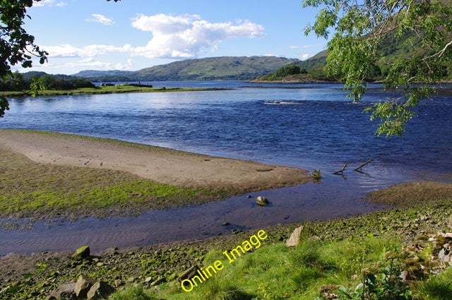 Photo 6x4 Mouth of River Awe Corfhouse The River Awe enters Loch Etive. T c2010