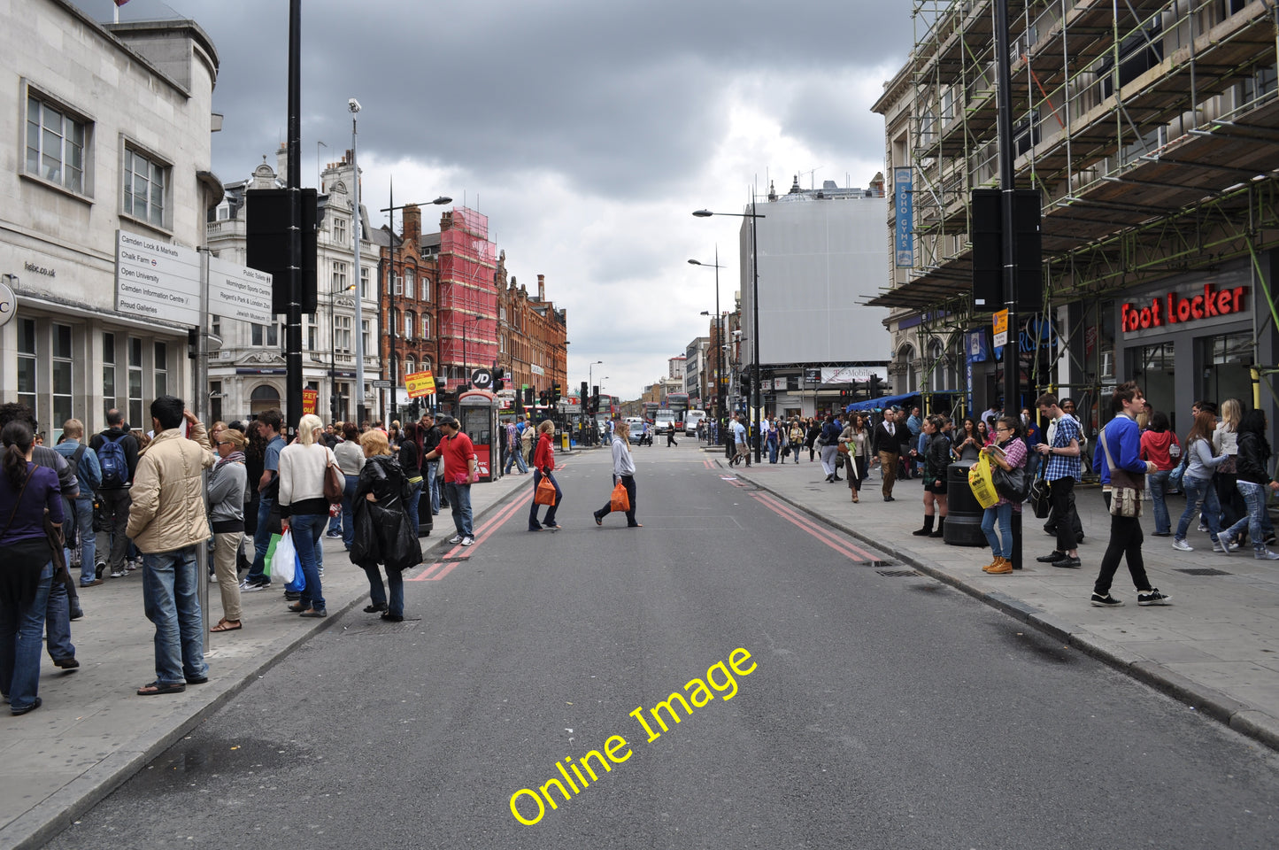 Photo 6x4 London : Camden - Camden High Street Camden Town Looking down t c2010