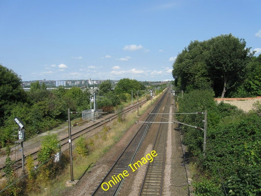 Photo 6x4 Railway looking north, Gateshead  c2010