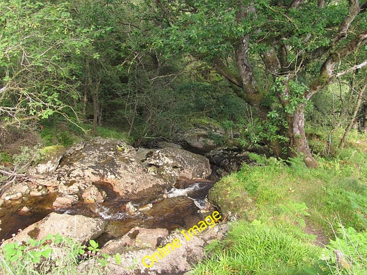 Photo 6x4 Coilessan Burn Ardgartan A large burn falling steeply towards L c2010