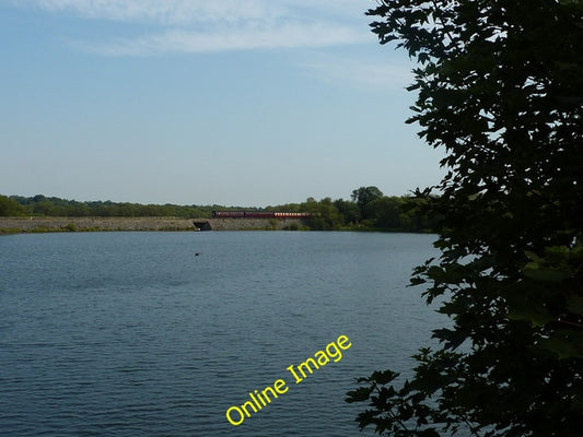 Photo 6x4 Butterley Reservoir and train Ripley\/SK4050 On the line of the c2010