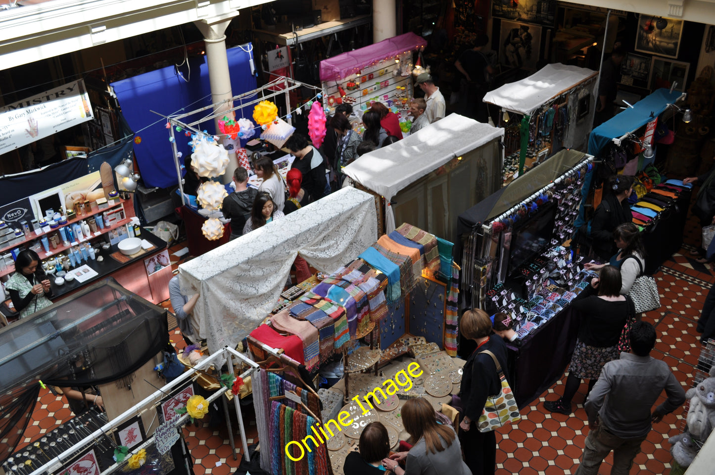 Photo 6x4 London : Camden - Camden Town Market Looking down to people bro c2010