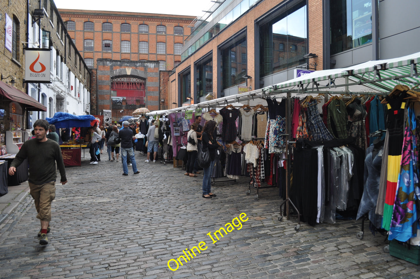 Photo 6x4 London : Camden - Camden Lock Place Camden Town Lots of market  c2010