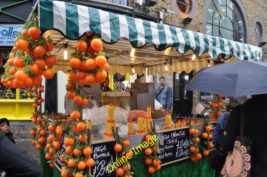 Photo 6x4 London : Camden - Orange Stall Camden Town Looks like a place t c2010