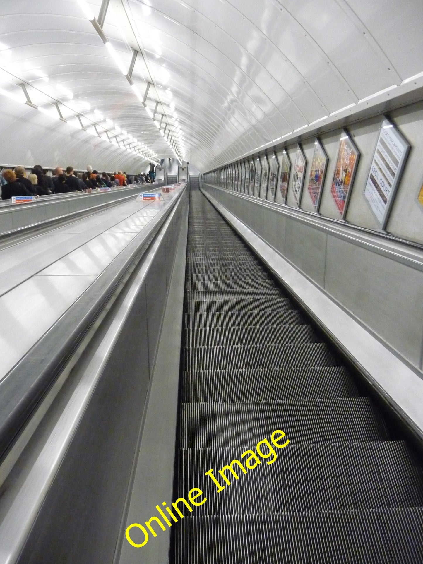 Photo 6x4 London : Westminster - Leicester Square Tube Station Escalators c2010