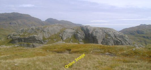 Photo 6x4 Beinn Ducteach Ardlui Looking towards the summit crag of Beinn  c2010