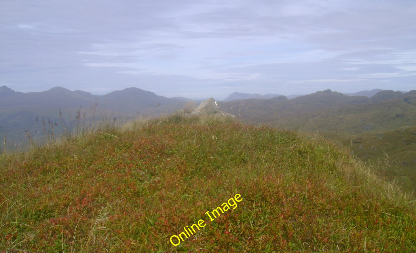 Photo 6x4 Stob nan Eighrach Ardlui Looking north over the cairn topped su c2010