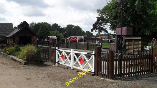 Photo 6x4 Bressingham Gardens- Garden Railway Station  c2010