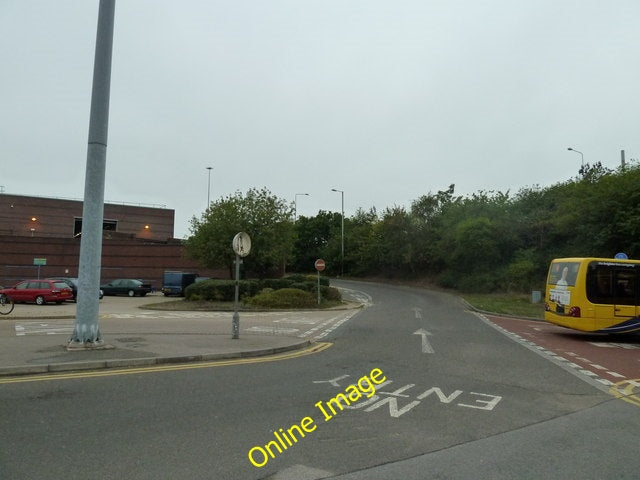 Photo 6x4 Exit road from Bournemouth Asda Taken at the railway station. c2010