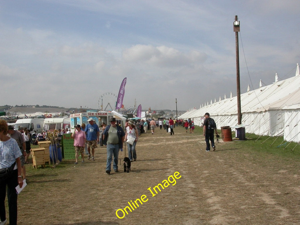 Photo 6x4 Great Dorset Steam Fair, marquees and stalls Tarrant Hinton In  c2010