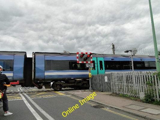 Photo 6x4 The train now passing.... Beccles About to pull into Beccles st c2010