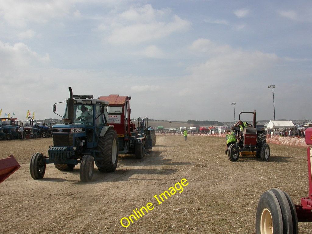 Photo 6x4 Great Dorset Steam Fair, tractor pulling Tarrant Launceston App c2010