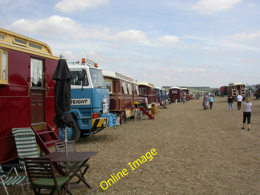 Photo 6x4 Great Dorset Steam Fair, showman's caravans Tarrant Launceston  c2010