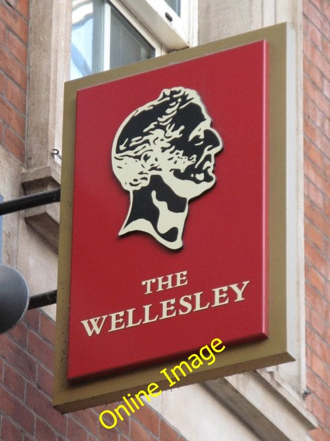 Photo 6x4 Sign for The Wellesley, Waterloo  Station, SE1 London See [[204 c2010