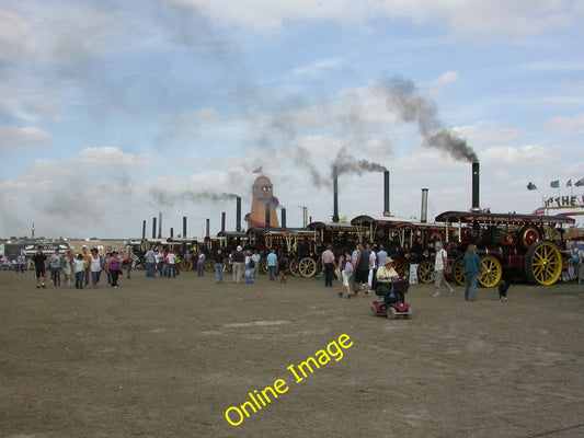 Photo 6x4 Great Dorset Steam Fair, showman's engines Blandford Camp  c2010