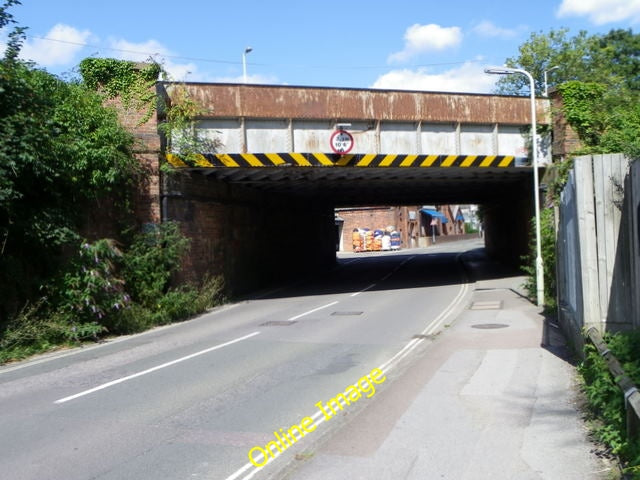 Photo 6x4 Railway bridge, Frenchmans Road Petersfield There is an Ordnanc c2010