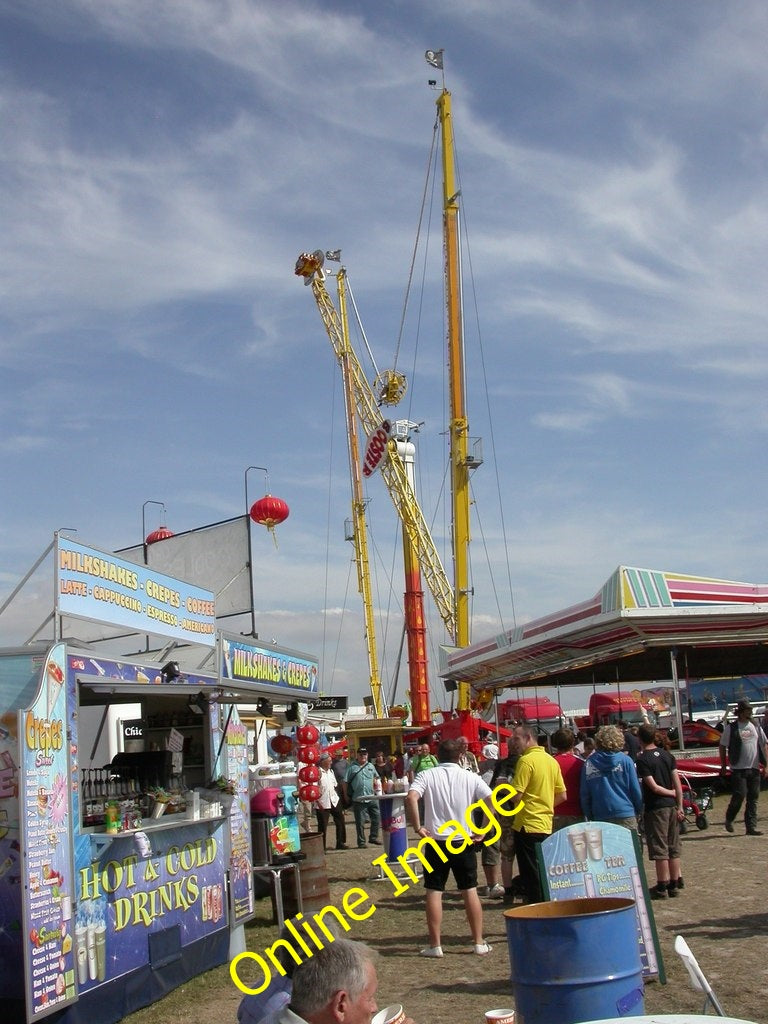 Photo 6x4 Great Dorset Steam Fair, Booster & Bungee Launch Blandford Camp c2010