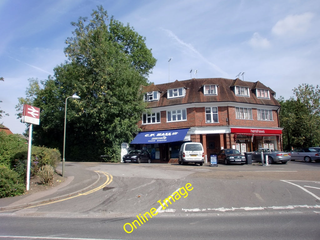 Photo 6x4 Shops close to East Horsley Station, Surrey As seen from the ca c2010