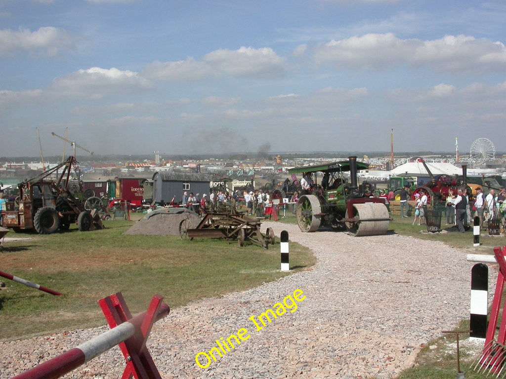 Photo 6x4 Great Dorset Steam Fair, road building Blandford Camp Steam rol c2010