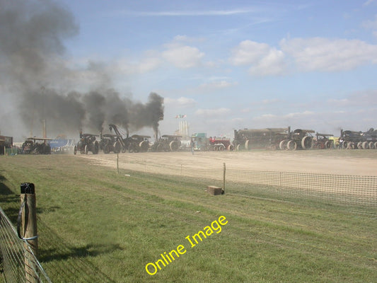 Photo 6x4 Great Dorset Steam Fair, road train Blandford Camp Four tractio c2010