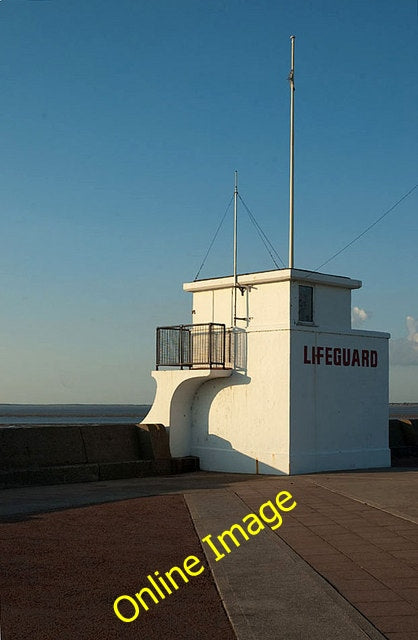 Photo 6x4 Lifeguard station at dusk Wallasey  c2010