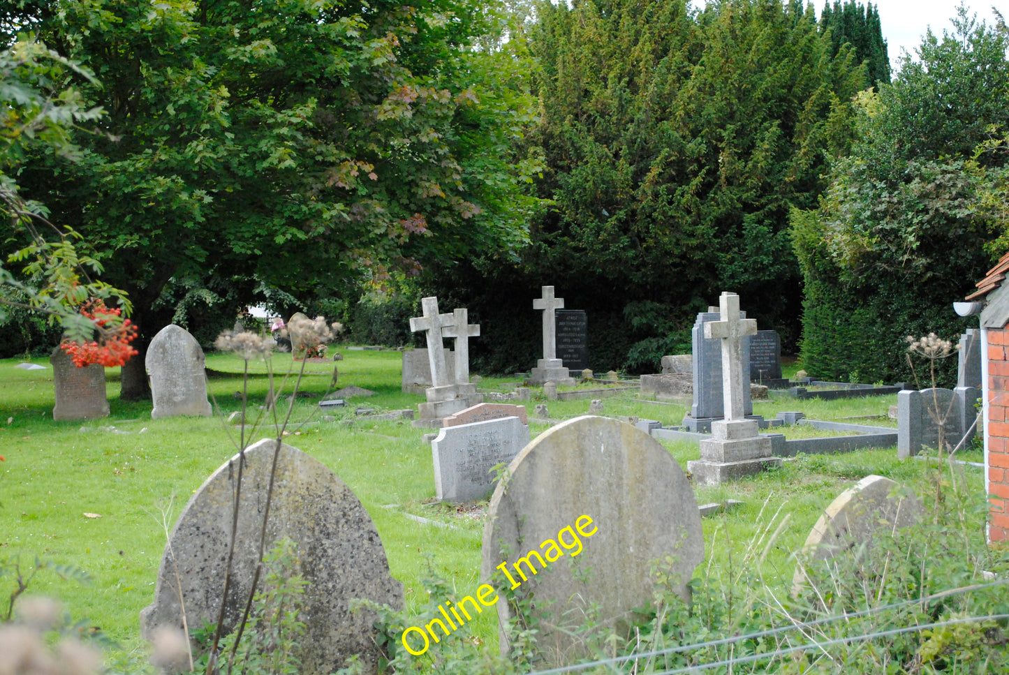 Photo 6x4 Flitton cemetery Wardhedges Cemetery set away from the church i c2010