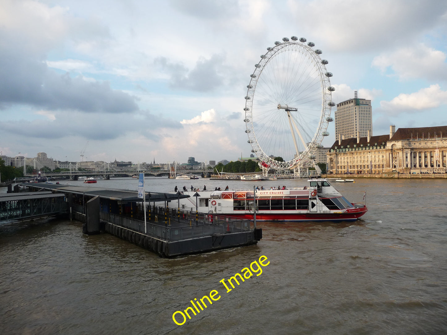 Photo 6x4 London : Westminster - River Thames The River Thames with the r c2010