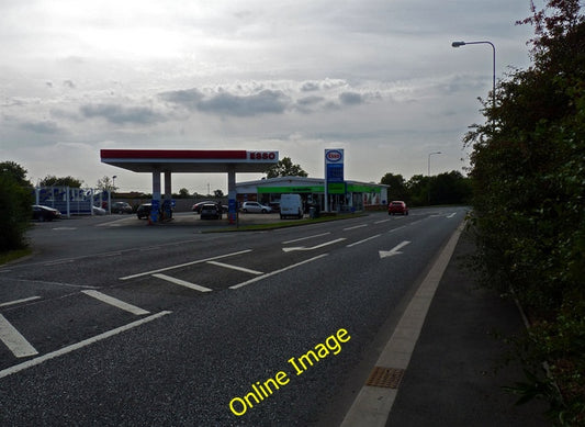 Photo 6x4 Esso Station on Low Lane High Leven Also a Co-op food store c2010