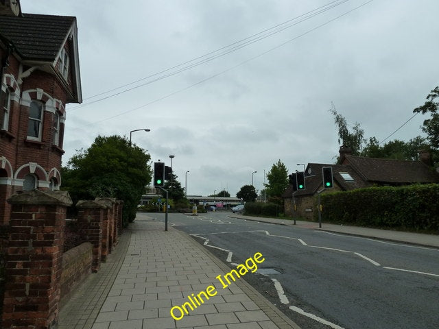 Photo 6x4 Looking along Hurst Road towards the railway station Horsham\/T c2010