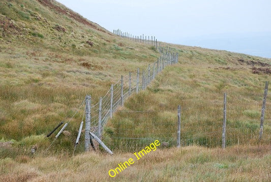 Photo 6x4 Deer fence Allt Dubh\/NR8377 Enclosing Gleann dà Leirg. c2010