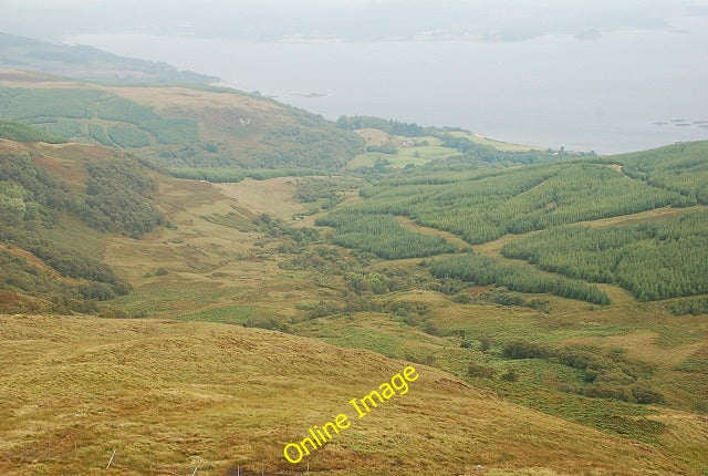 Photo 6x4 Slopes of Stuchd Bhreac Allt Dubh\/NR8377 Looking down towards  c2010