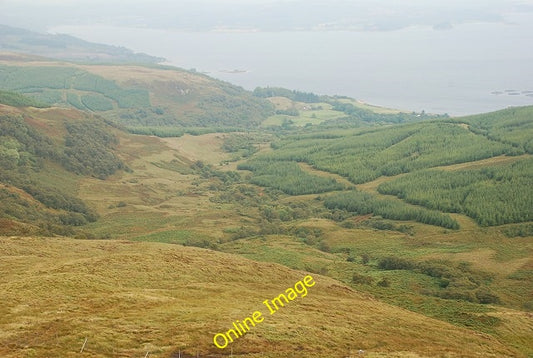 Photo 6x4 Slopes of Stuchd Bhreac Allt Dubh\/NR8377 Looking down towards  c2010