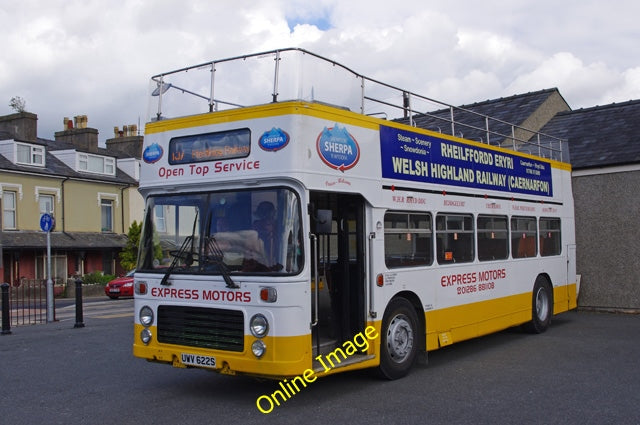 Photo 6x4 Open-top bus at Porthmadog Harbour station For much of the 2010 c2010