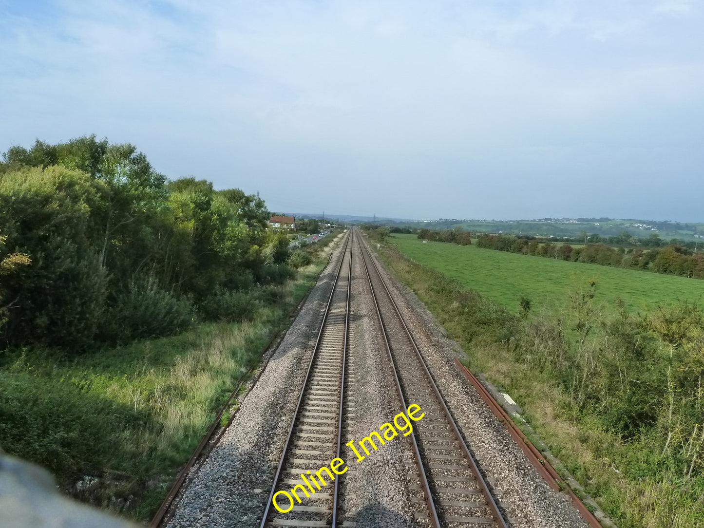 Photo 6x4 Railway line looking north Batch  c2010