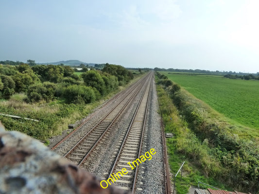 Photo 6x4 Railway line looking south Batch  c2010