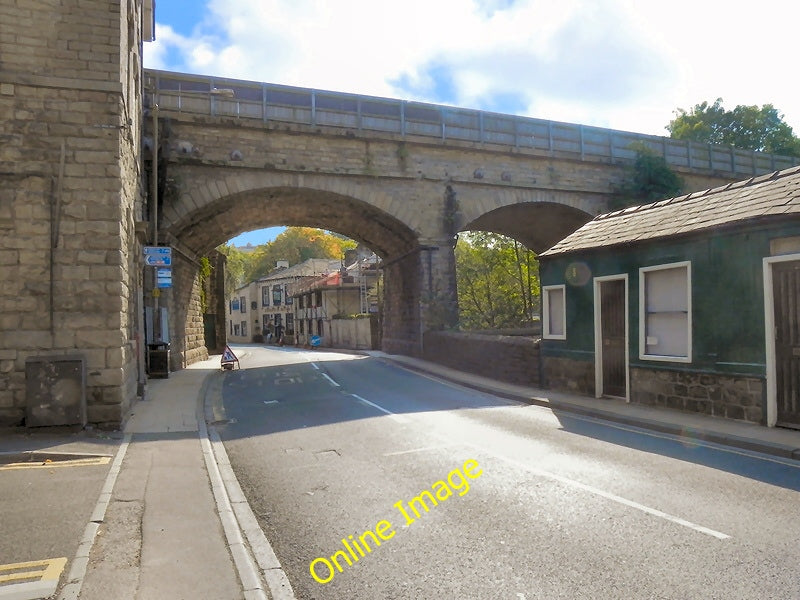 Photo 6x4 Railway Viaduct at Mytholmroyd Hoo Hole  c2010