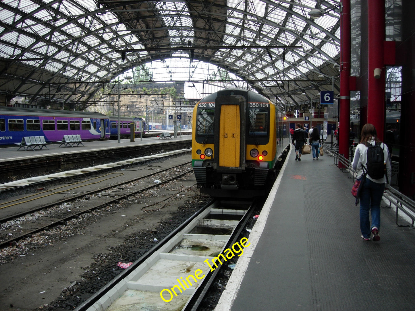 Photo 6x4 Liverpool Lime Station, platform 6 Liverpool Lime Street Statio c2010