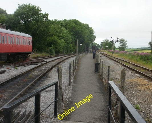 Photo 6x4 Path between railway lines, Cranmore Chesterblade The path conn c2010