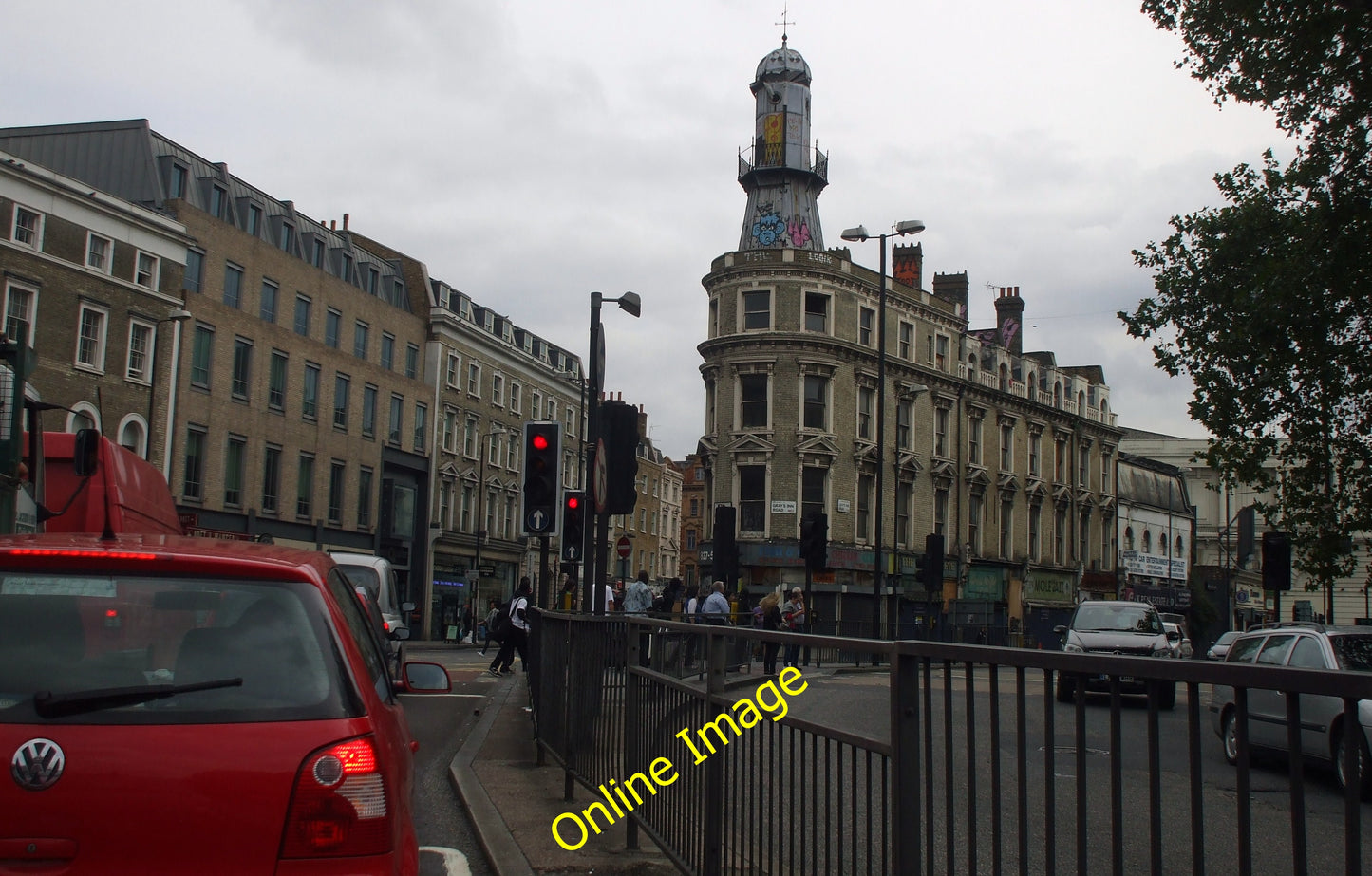 Photo 6x4 London, King's Cross Right outside King&#039;s Cross station, o c2010