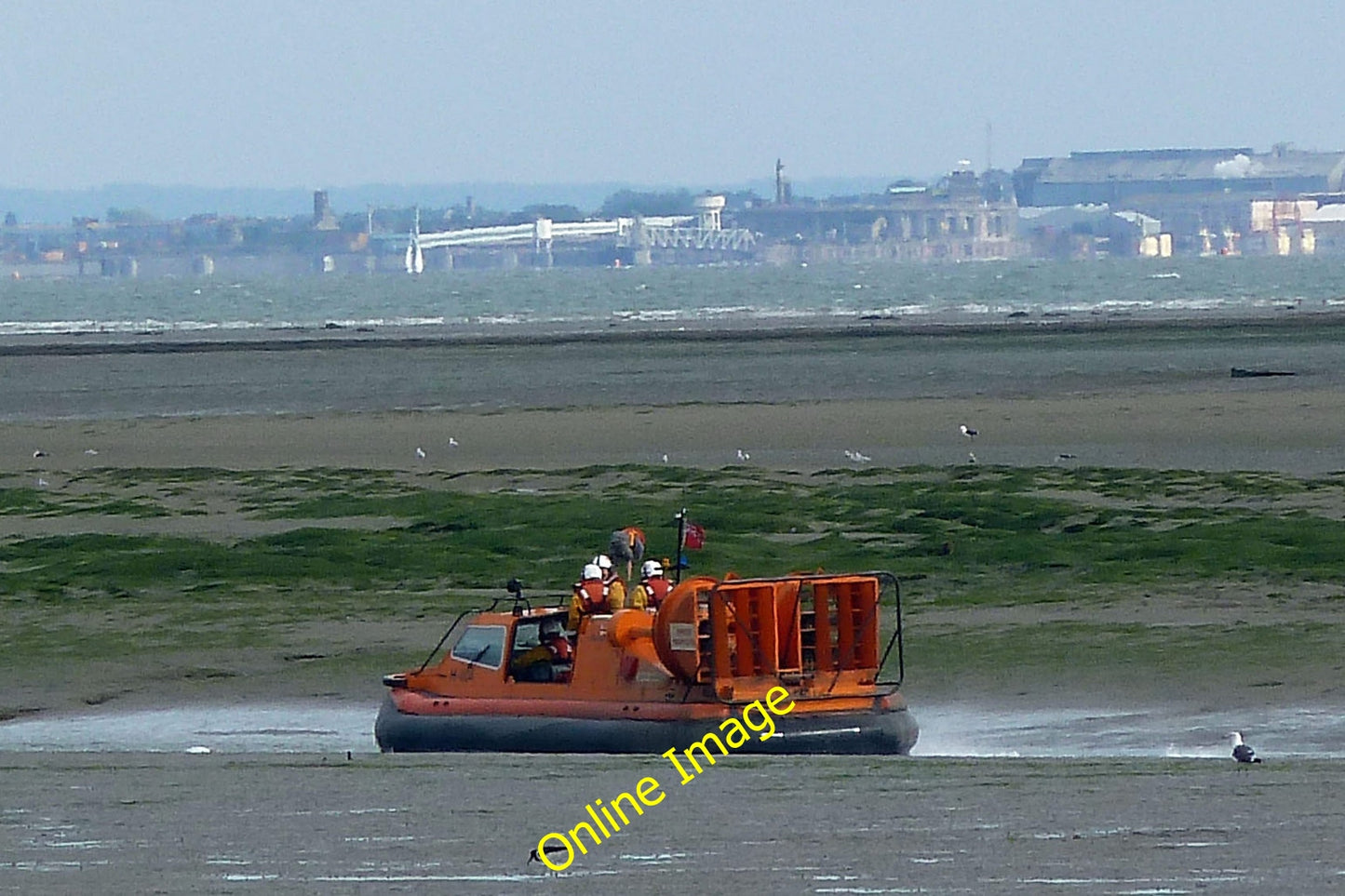 Photo 6x4 RNLI Hovercraft en route to Southend Sunken Marsh This RNLI Hov c2010