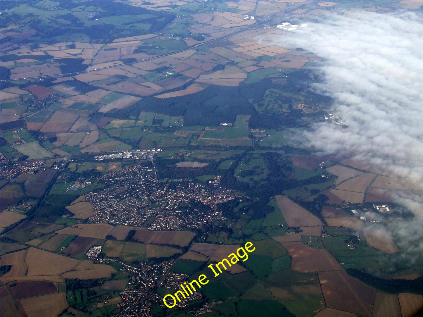 Photo 6x4 Ampthill and Maulden from the air Maulden is nearest the camera c2010