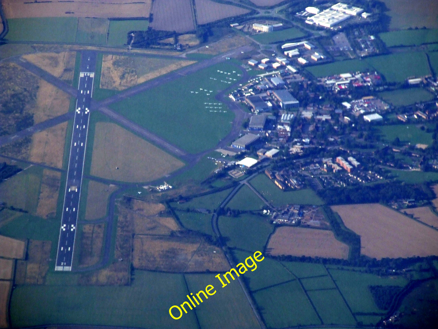 Photo 6x4 Cranfield Airport from the air Broad Green\/SP9543 A former RAF c2010