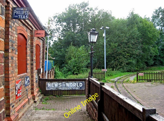 Photo 6x4 Steam tram track by loco shed, Telford Steam Railway A mixture  c2010