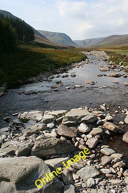 Photo 6x4 Water of Saughs Blackh\u00e0ugh Above the bridge here at Waterh c2010