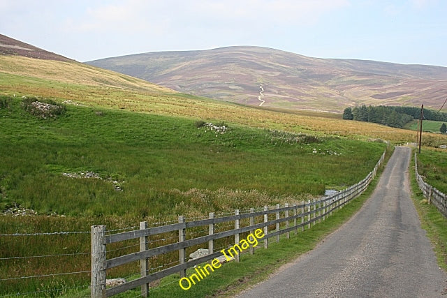 Photo 6x4 Glen Lethnot Mill Burn\/NO4773 The road here crosses a boggy ar c2010