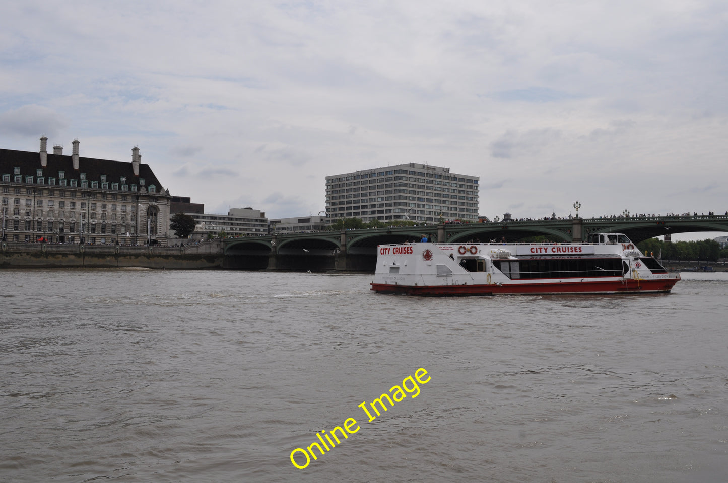 Photo 6x4 London : Westminster - River Thames View from the River Thames  c2010